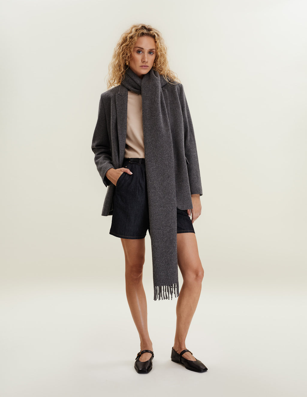THE LANDSKEIN Logan Double-Breasted Tailored Coat