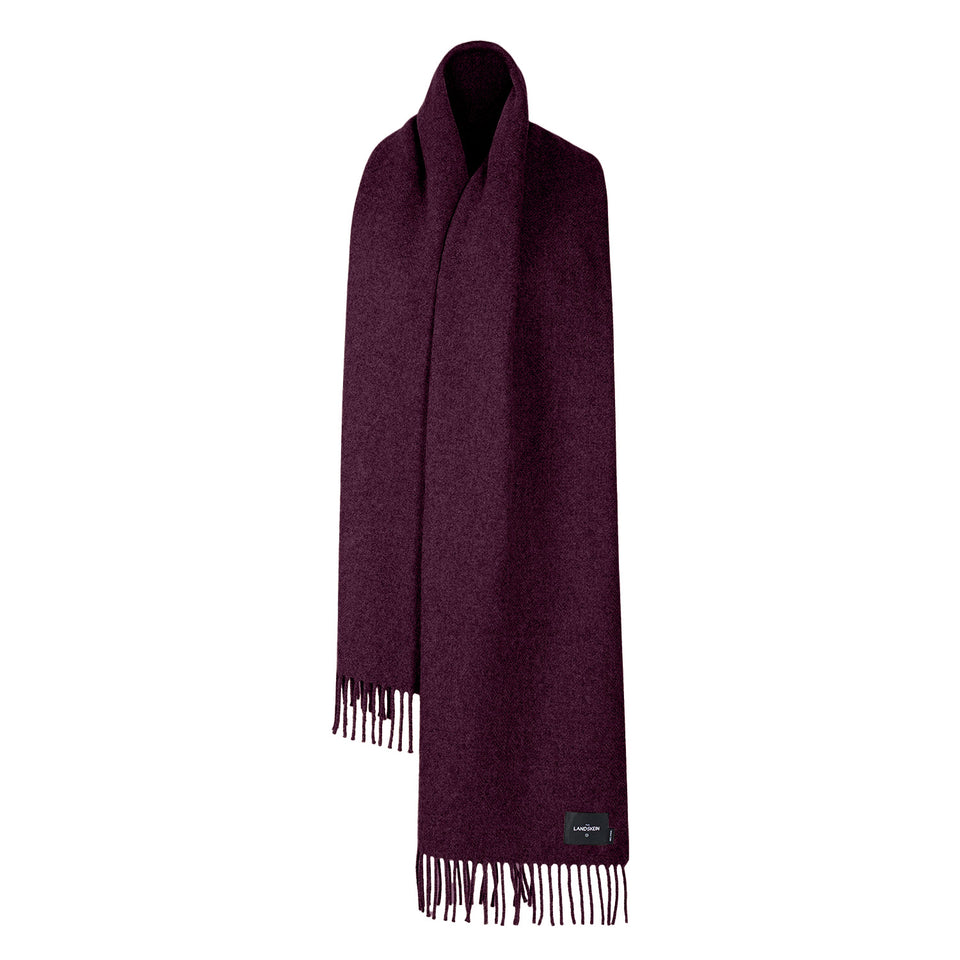 COCOON SCARF IN BURGUNDY